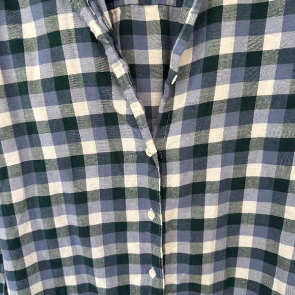 Uniqlo Plaid Flannel Women’s Button Up Long Sleeve Shirt Size Medium 100% Cotton - Picture 3 of 6